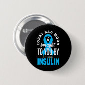 Fun Typ 1 Diabetes T1D Warrior Fun Diabetes Button (Vorne & Hinten)