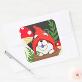 FUN-TYP der Gnome-Aufkleber Quadratischer Aufkleber (Umschlag)