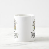 Fun Typ Funny Mushroom Puff Kaffeetasse (Mittel)