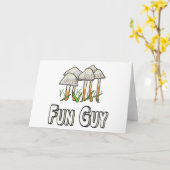 Fun Typ Funny Mushroom Puff Karte (Gelbe Blume)