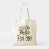Fun Typ Funny Mushroom Puff Tragetasche (Rückseite)