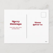 Fun Typografie | Frohe Weihnachten mit Foto (Rückseite)