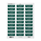 Fun Typografie | Moderne grüne Weihnachten froh (Vorne)