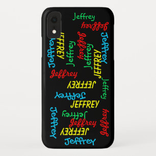 Fun Typografie Wiederholungsname, Personalisiert, Case-Mate iPhone Hülle