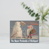 Fun U.P. Yooper Oberhalbinsel Michigan POSTCARD Postkarte (Stehend Vorderseite)