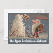 Fun U.P. Yooper Oberhalbinsel Michigan POSTCARD Postkarte (Vorne/Hinten)