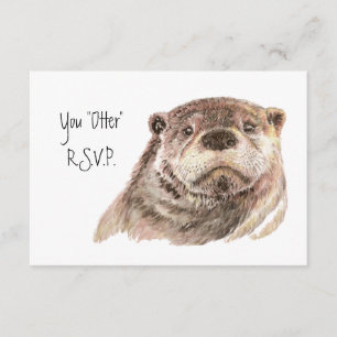 Fun UAWG Antwort mit Aquarell Otter