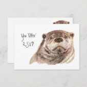Fun UAWG Antwort mit Aquarell Otter (Vorne/Hinten)