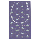 Fun UFO Kindergeburtstag Party Geschenktasche Kleine Geschenktüte (Rückseite)