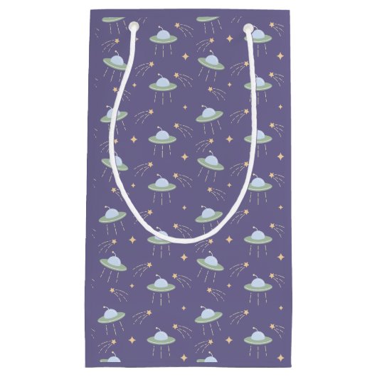 Fun UFO Kindergeburtstag Party Geschenktasche Kleine Geschenktüte (Vorderseite)