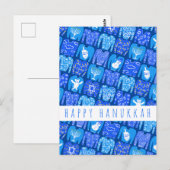 Fun Ugly Chanukah Sweaters Niedlich CUSTOM Urlaub Postkarte (Vorne/Hinten)