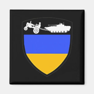 Fun Ukraine Bauer Traktor Schlepptageblock Meme Magnet