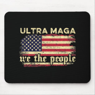 Fun Ultra Maga Vintage amerikanische Flagge Ultra- Mousepad