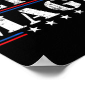 Fun Ultra Maga Vintage amerikanische Flagge Ultra- Poster (Ecke)