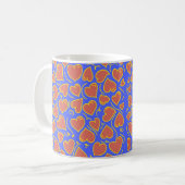 Fun und Bold Hearts Muster Kaffeetasse (Vorderseite Links)