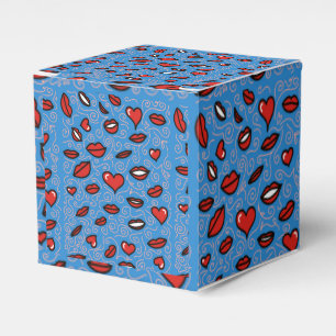 Fun und Bold Lips Muster Geschenkschachtel