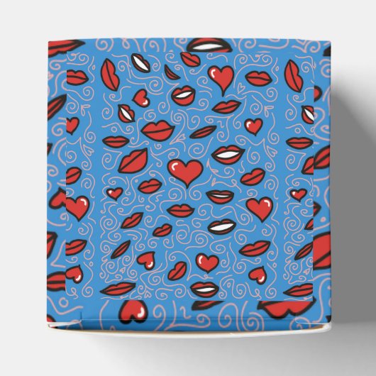 Fun und Bold Lips Muster Geschenkschachtel (Oben)