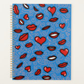 Fun und Bold Lips Muster Planer (Vorderseite)