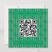 Fun und Extravagant 4 leaf Clover QR-Code Einladung (Vorderseite)