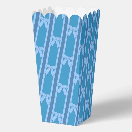 Fun und Extravagant Blue Bow Popcorn Geschenkschachtel (Rückseite)