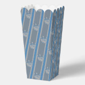 Fun und Extravagant Blue Gray Bowling Popcorn Geschenkschachtel (Rückseite)