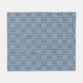 Fun und Extravagant Blue Gray Popcorn Fleecedecke (Vorderseite (Horizontal))