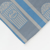 Fun und Extravagant Blue Gray Popcorn Fleecedecke (Ecke)