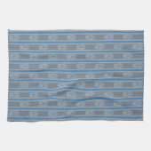 Fun und Extravagant Blue Gray Popcorn Geschirrtuch (Horizontal)