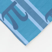Fun und Extravagant Blue PII 3.142 Fleecedecke (Ecke)