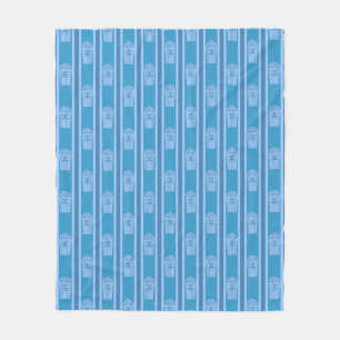 Fun und Extravagant Blue Popcorn Fleecedecke