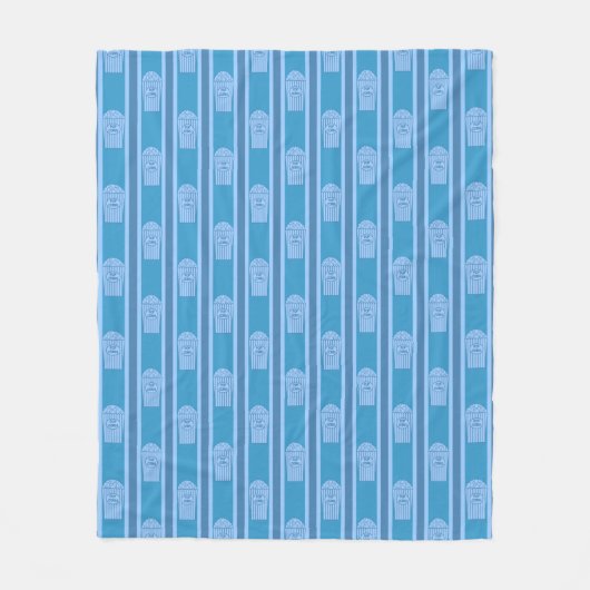 Fun und Extravagant Blue Popcorn Fleecedecke (Vorderseite)