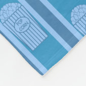 Fun und Extravagant Blue Popcorn Fleecedecke (Ecke)