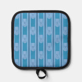 Fun und Extravagant Blue Popcorn Topflappen (Vorderseite)