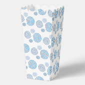 Fun und Extravagant Blue Spirals Popcorn Geschenkschachtel (Rückseite)