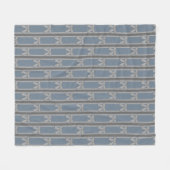 Fun und Extravagant gestreifter Bow Fleecedecke (Vorderseite (Horizontal))