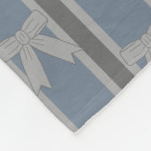 Fun und Extravagant gestreifter Bow Fleecedecke (Ecke)
