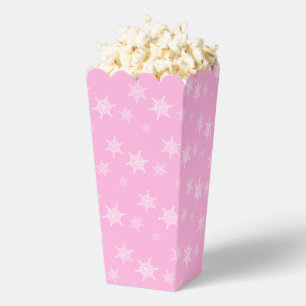 Fun und Extravagant rosa Schneeflocken Popcorn Geschenkschachtel