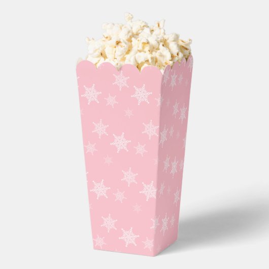 Fun und Extravagant rosa Schneeflocken Popcorn Geschenkschachtel (Geplatzt)