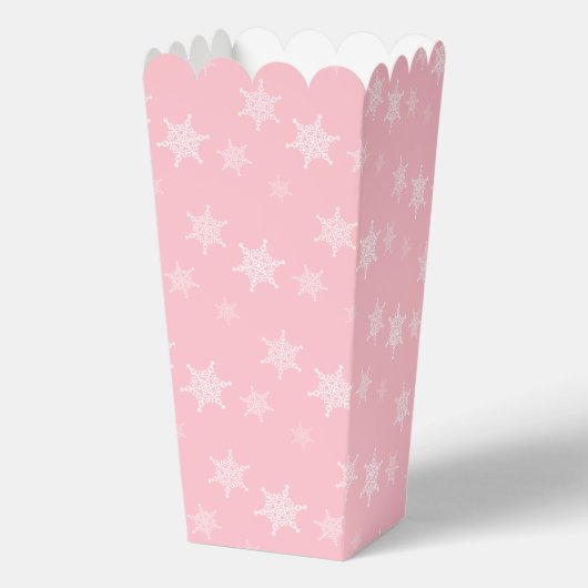 Fun und Extravagant rosa Schneeflocken Popcorn Geschenkschachtel (Vorderseite)