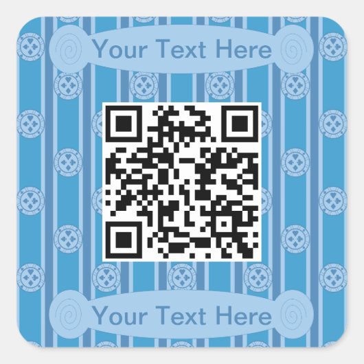 Fun und Extravaganter Poker - QR-Code Quadratischer Aufkleber (Vorderseite)