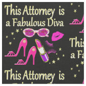 FUN UND FABULOUS ATTORNEY DIVA DESIGN STOFF (Nahaufnahme)