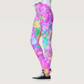Fun und farbenfroher Frühling Rosa Leggings wirbel (Links)