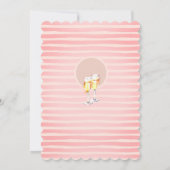 Fun und Feminine Brunch + Bubbly Brautparty Einladung (Rückseite)