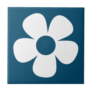 Fun und Funky 60er 70er Retro Blume Fliese