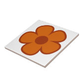 Fun und Funky 60er 70er Retro Blume Fliese (Seite)