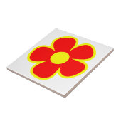 Fun und Funky 60er 70er Retro Blume Fliese (Seite)