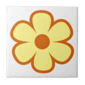 Fun und Funky 60er 70er Retro Blume Keramik Tile Fliese (Vorderseite)