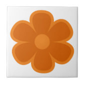 Fun und Funky 60er 70er Retro Blume Keramik Tile Fliese (Vorderseite)
