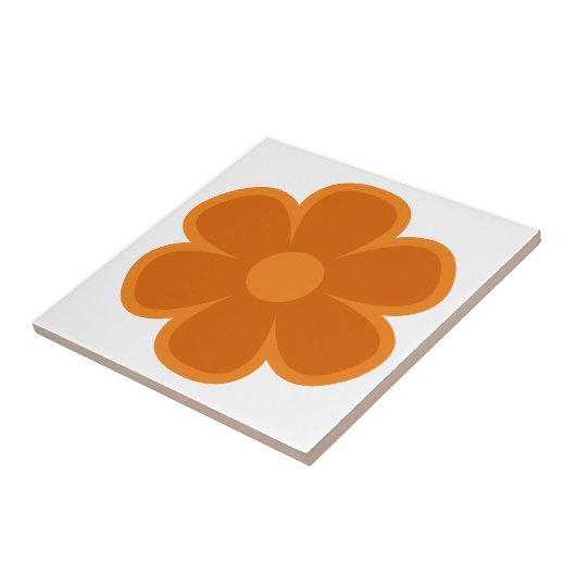 Fun und Funky 60er 70er Retro Blume Keramik Tile Fliese (Seite)