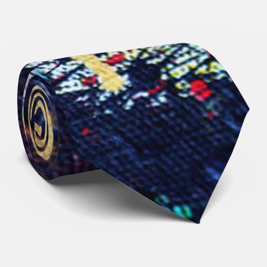 Fun und Funky Abstrakt Art Krawatte (Gerollt)